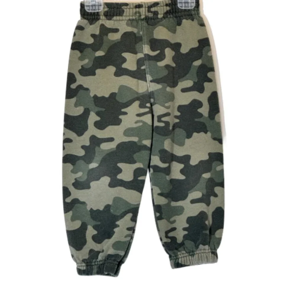 Kids Green Camouflage Graphic Matching Set Size 2T -3T